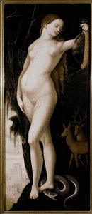 Alegorická postava (Alegorie obezřetnosti) od Hans Baldung Grien