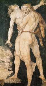 Herkules a Antaeus, kolem roku 1530 od Hans Baldung Grien