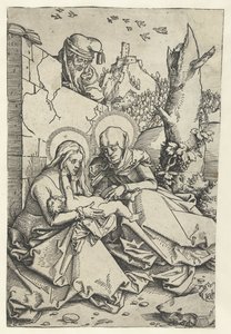 Marie a dítě s Annou a Josefem Anny v Drieënu a Josefa od Hans Baldung Grien