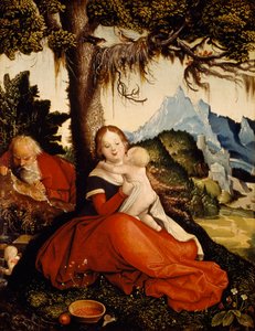 Odpočinek při letu do Egypta od Hans Baldung Grien