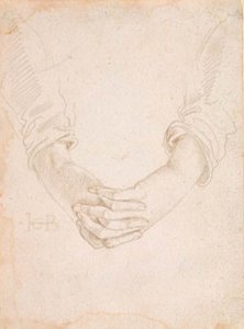 Studie sepjatých rukou ženy od Hans Baldung Grien