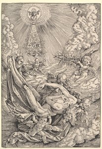 Tělo Kristovo nesené anděly k nebi, 1516 od Hans Baldung Grien