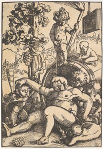 Opilý Bacchus, kolem roku 1520 od Hans Baldung Grien