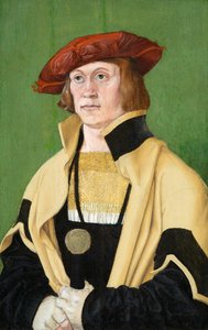 Portrét muže, cca 1520 (olej na panelu) od Hans Brosamer