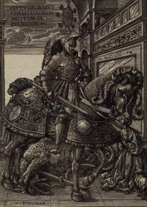 Svatý Jiří a drak od Hans Burgkmair