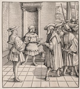 Špatná rada jednoho malého muže druhému, 1512-1516. od Hans Burgkmair