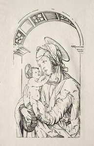 Panna s dítětem pod obloukem, 1508. od Hans Burgkmair