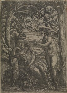 Venuše a Merkur od Hans Burgkmair d.Æ.