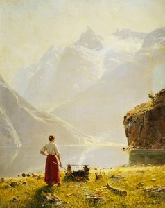 Letní den na norském fjordu