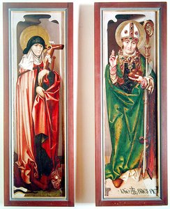 Svatá Markéta a sv. Mikuláš z Myry, kolem roku 1507