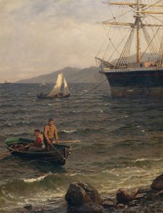 Norský přístav od Hans Gude