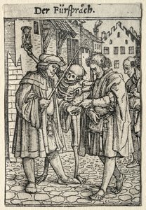 Tanec smrti: Obhájce. od Hans Holbein
