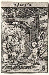 Tanec smrti: Dítě, c. 1526. od Hans Holbein