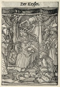 Tanec smrti: Císař. od Hans Holbein