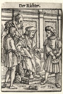Tanec smrti: Soudce. od Hans Holbein