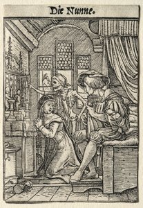 Tanec smrti: Jeptiška od Hans Holbein