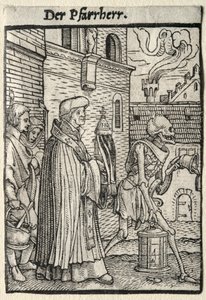 Tanec smrti: Pastor od Hans Holbein
