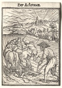 Tanec smrti: Oráč od Hans Holbein