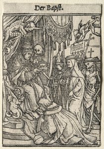 Tanec smrti: Papež od Hans Holbein