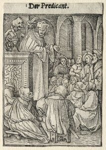 Tanec smrti: Kazatel. od Hans Holbein
