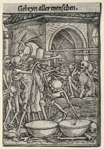 Tanec smrti: Trumpetisté smrti. od Hans Holbein