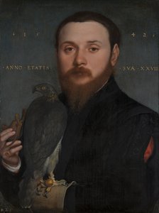Portrét sokolníka od Hans Holbein