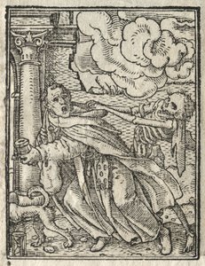 Tanec smrti: Žebravý mnich; Jeptiška od Hans Holbein