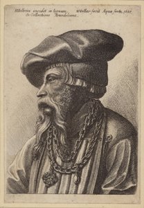 Vousatý muž s řetízkovým náhrdelníkem od Hans Holbein der Jüngere