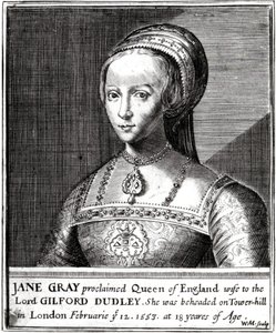 Jane Gray, vyrytý William Marshall, 1648 od Hans Holbein der Jüngere