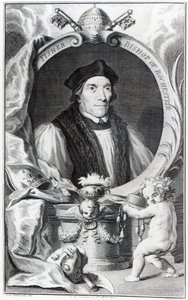 John Fisher, biskup z Rochesteru, rytý Jacobus Houbraken, c.1738-42 od Hans Holbein der Jüngere