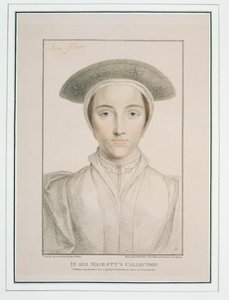 Portrét královny Anny z Cleves (1515-57) vyrytý Francescem Bartolozzim (1727-1815) publikováno 1796 od Hans Holbein der Jüngere