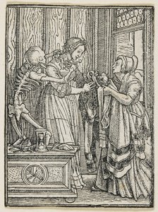 Hraběnka z tance smrti (Lyons), 1538, 1523-1526 od Hans Holbein der Jüngere