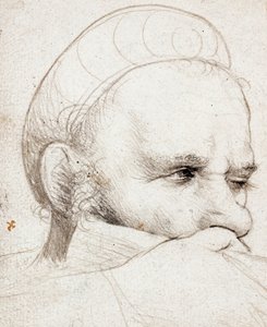 Hlava střelce z kuše při míření od Hans Holbein the Elder
