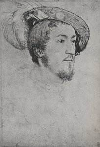A Gentleman: Unknown, c1532-1543 1945 od Hans Holbein der Jüngere
