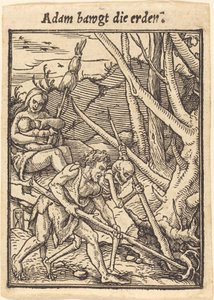 Adam otřásá zemí od Hans Holbein der Jüngere