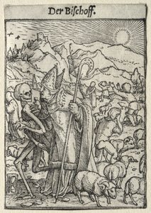 Tanec smrti: Biskup od Hans Holbein the Younger