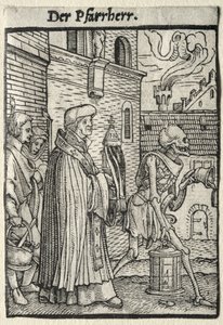 Tanec smrti: Pastor od Hans Holbein the Younger