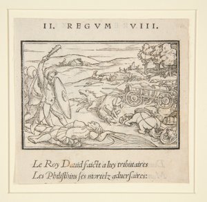 David podmaňuje své nepřátele (recto); David a Uriah (verze) od Hans Holbein der Jüngere