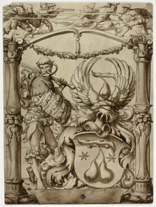 Návrh švýcarského heraldického znaku od Hans Holbein the Younger