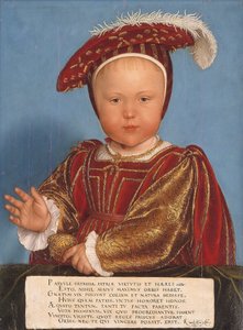 Eduard, princ z Walesu, pozdější král Eduard VI. od Hans Holbein the Younger