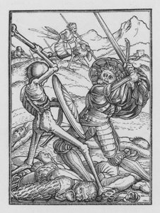 Holbeinův tanec smrti: Voják od Hans Holbein der Jüngere