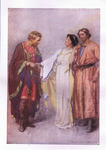 jak říkáš? Můj vězeň nebo můj host? (The Winters Tale), z The Complete Works of Shakespeare vydané společností George Harrap & Co Ltd, 20. léta od Hans Holbein der Jüngere