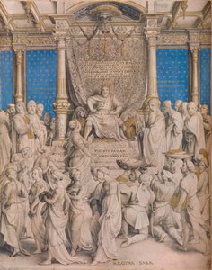 Šalomoun a královna ze Sáby, c1534 od Hans Holbein der Jüngere
