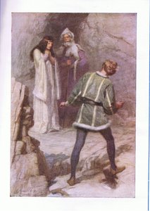 Co je t? duch? (The Tempest), z The Complete Works of Shakespeare vydané George Harrap & Co Ltd, 20. léta od Hans Holbein der Jüngere