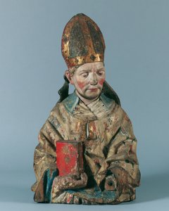 poloviční postava sv. Biskupský od Hans Klocker (Umkreis)