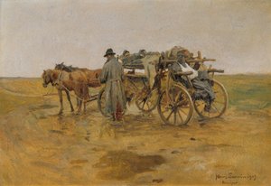 transport zraněných od Hans Larwin
