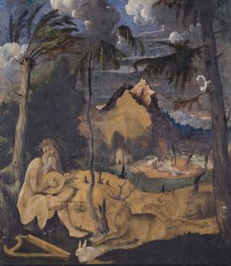 Orfeus mezi zvířaty, 1519 (tempera na plátně) od Hans Leu