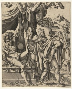 Noemova opilost od Hans Liefrinck (I) (attributed to)