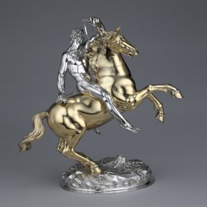 Kůň a jezdec, 1630 od Hans Ludwig Kienle