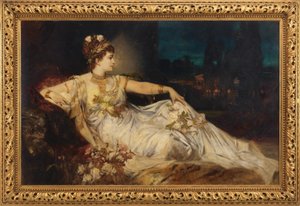 Charlotte Wolter (1834-1897) jako "Messalina" v "Arrii a Messalině" od Adolfa von Wilbrandta od Hans Makart